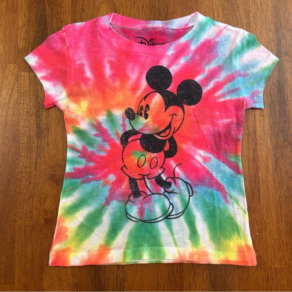 Disney Tie Dye Mickey Mouse Tee | Size 6/6X | Retro Park Vibes